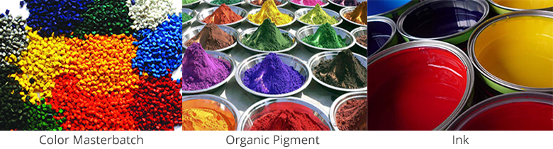 Blue powder disperse agent for color masterbatch, organic pigment and ink.