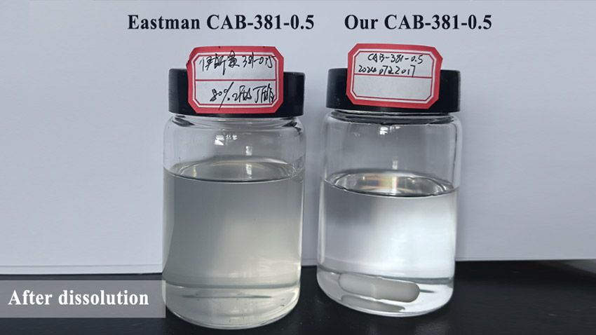 CAB 381-20 solution after dissolution