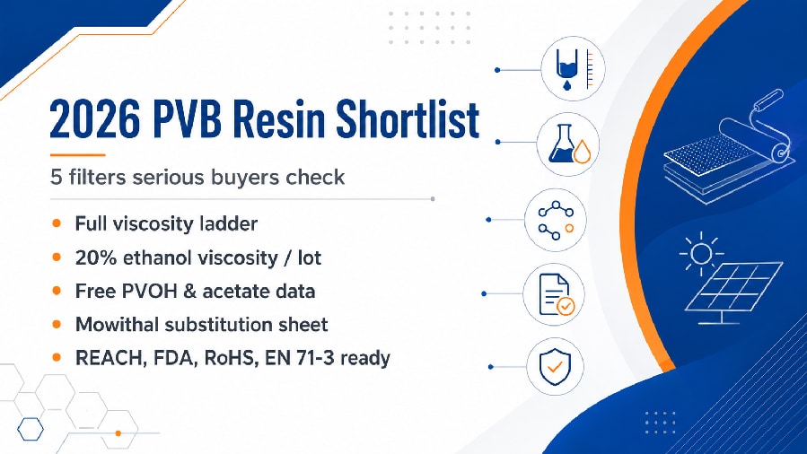 Best PVB resin viscosity grade suppliers in 2026
