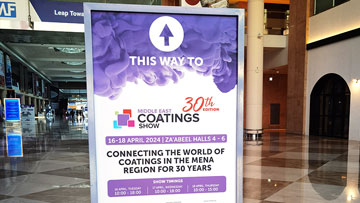 Middle East Coatings Show 2024 will Kick Off in Dubai Tomorrow
